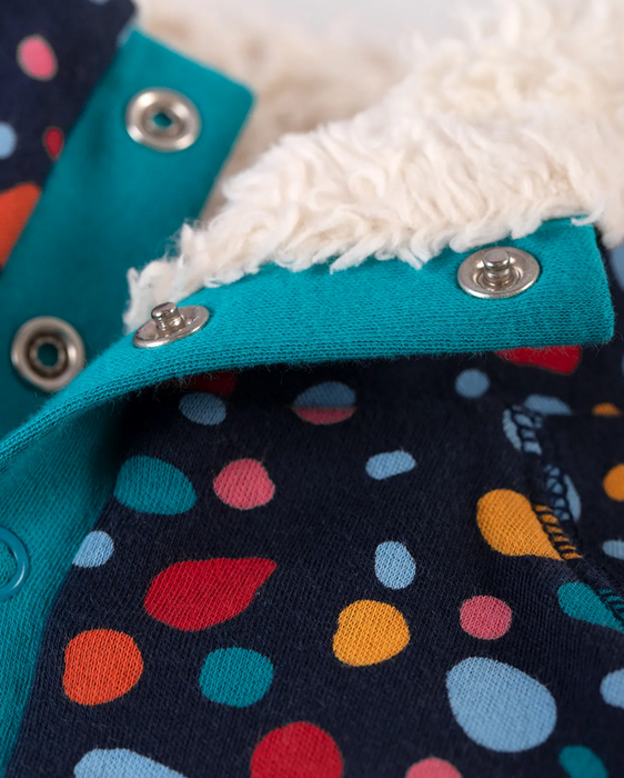 Frugi Indigo Dalmatian Snuggle Fleece