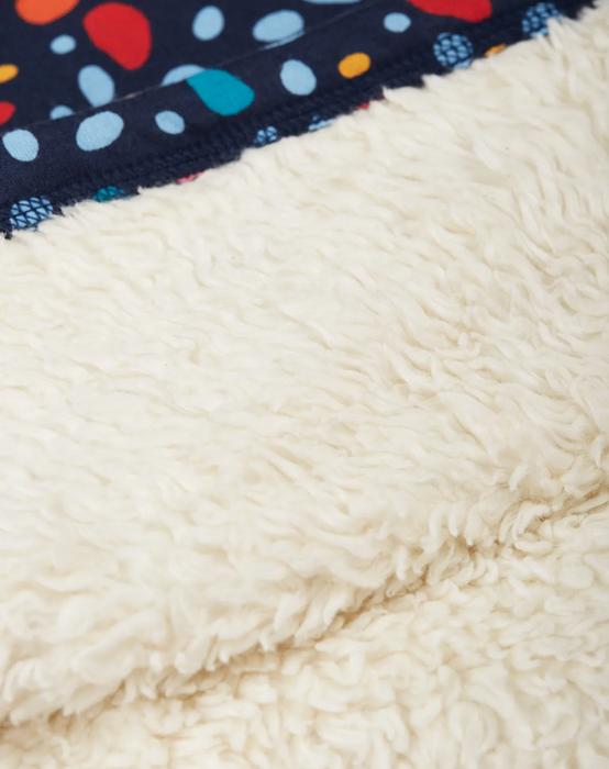 Frugi Indigo Dalmatian Snuggle Fleece