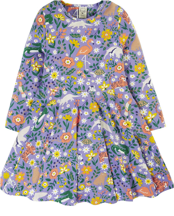 Frugi Sofia Skater Rainforest Friends Dress