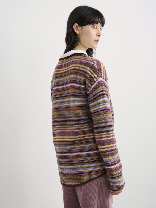 Seasalt Women's Fruity Jumper II In Ripple Marks Cocoa Multi