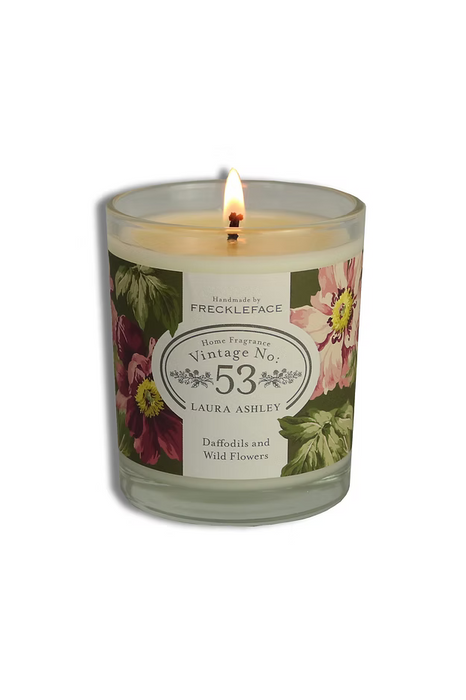 Freckleface Laura Ashley Glass Candle