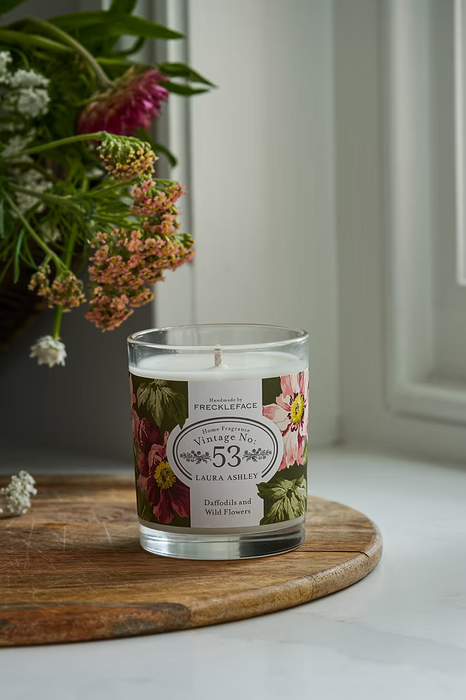 Freckleface Laura Ashley Glass Candle