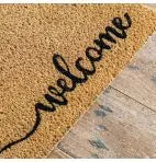 Gallery Direct Welcome Coir Doormatn