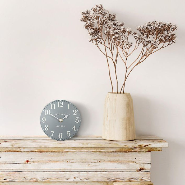 Gallery Direct Arabic Mantel Clock Faux Blue