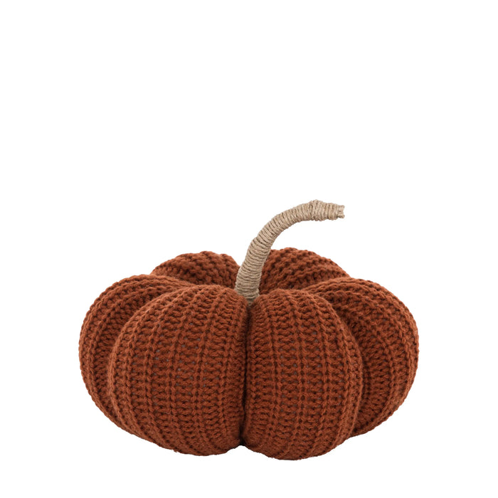 Gallery Direct Autumn Knitted Pumpkin Rust