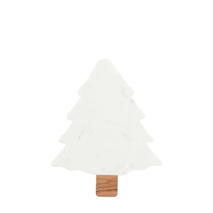 Gallery Direct Christmas Tree Serving Platter Marble