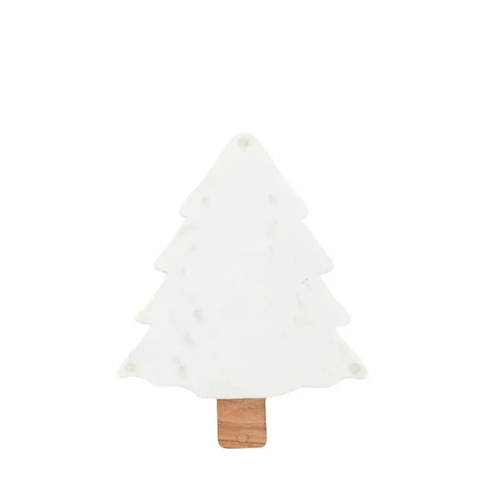 Gallery Direct Christmas Tree Serving Platter Marble