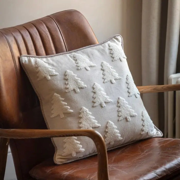 Gallery Direct Woodland Embroidered Tree Cushion