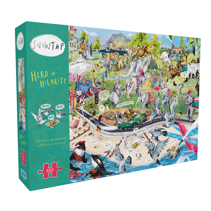 Gibsons Herd Of Hilarity 1000pc Jigsaw Puzzle