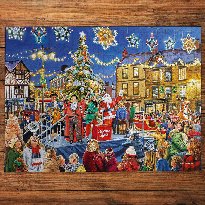 Gibsons Christmas Switch On 1000 Piece Jigsaw Puzzle