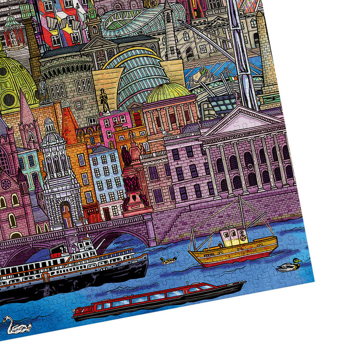 Gibsons Dublin Cityscape 500 Piece Jigsaw Puzzle