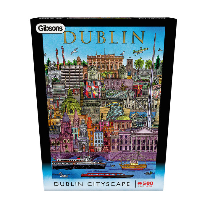 Gibsons Dublin Cityscape 500 Piece Jigsaw Puzzle
