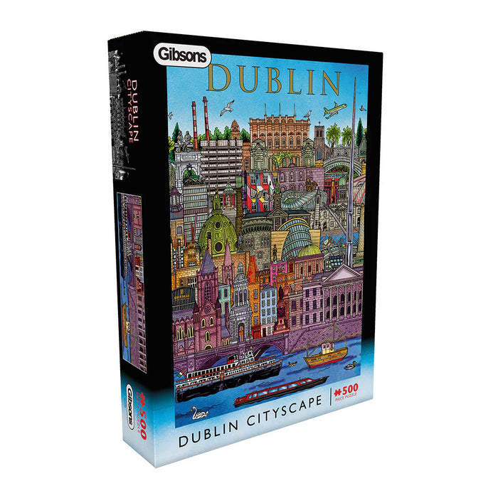 Gibsons Dublin Cityscape 500 Piece Jigsaw Puzzle