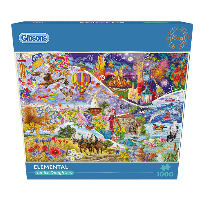 Gibsons Elemental 1000 Piece Jigsaw Puzzle