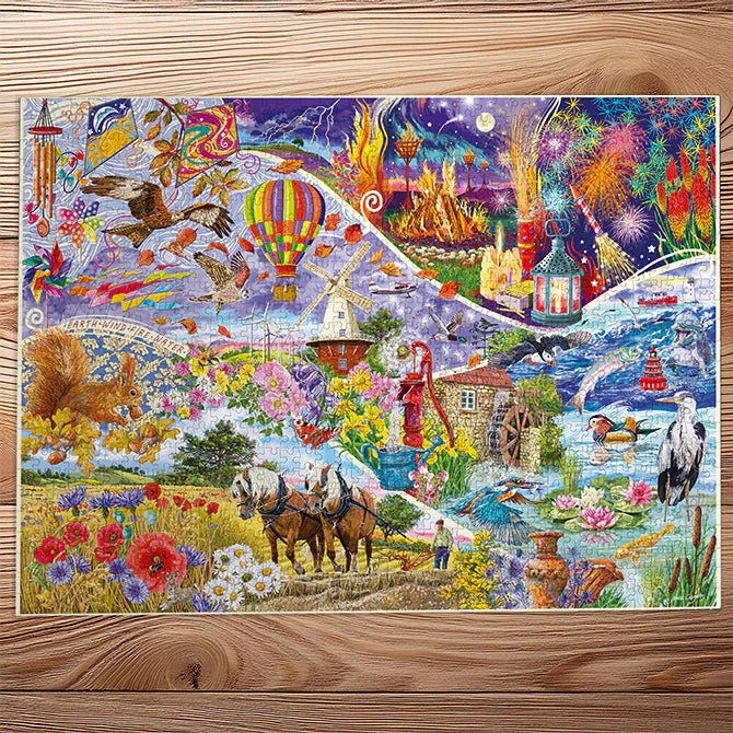 Gibsons Elemental 1000 Piece Jigsaw Puzzle