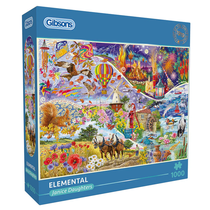 Gibsons Elemental 1000 Piece Jigsaw Puzzle