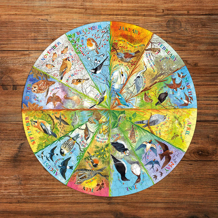 Gibsons RSPB Birds of the Year 500 Piece Circular Jigsaw Puzzle