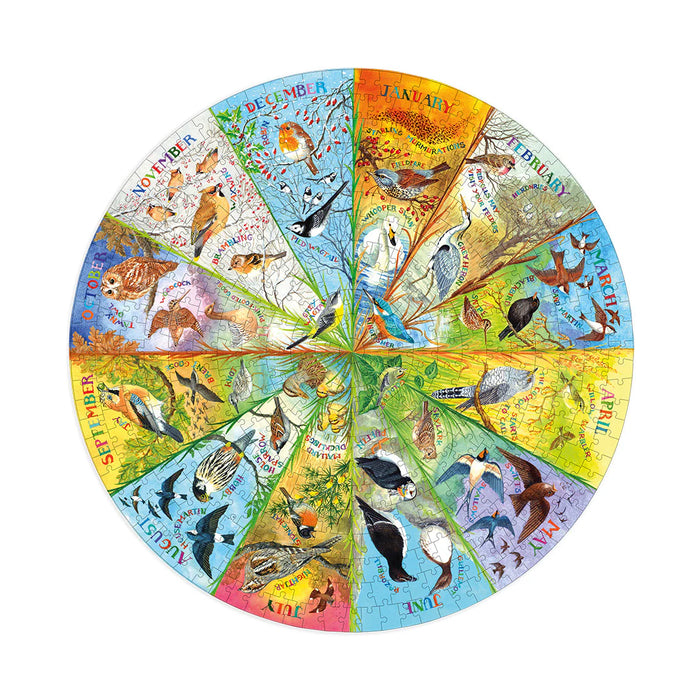 Gibsons RSPB Birds of the Year 500 Piece Circular Jigsaw Puzzle