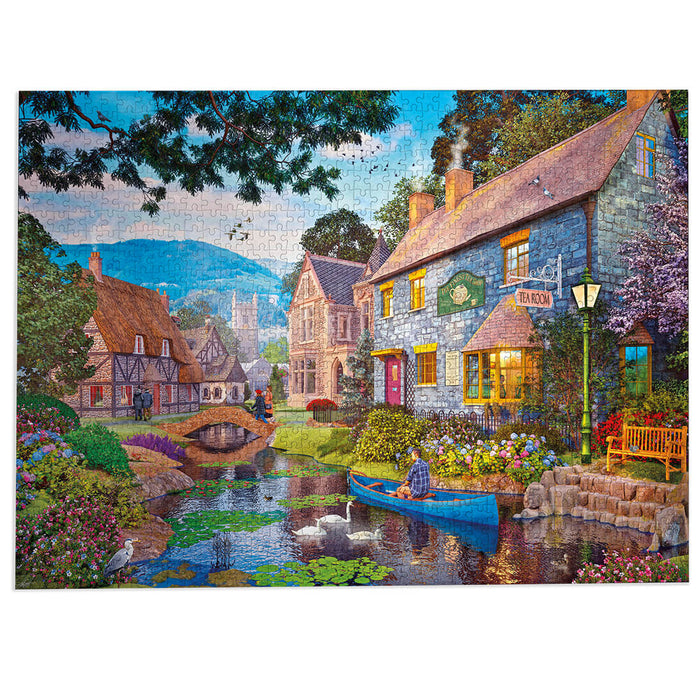 Gibsons Tea on the River 1000 Piece Jigsaw Puzzle