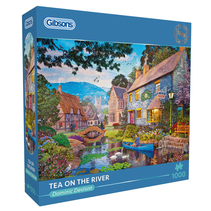 Gibsons Tea on the River 1000 Piece Jigsaw Puzzle