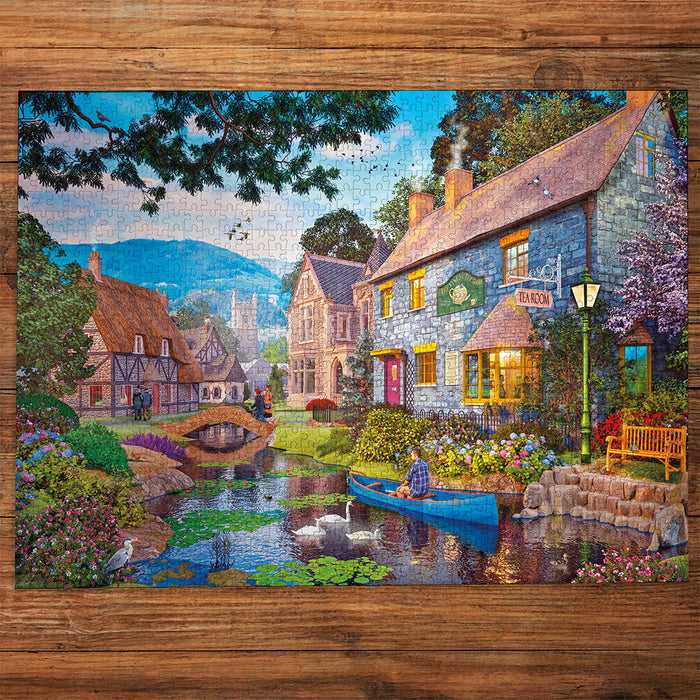 Gibsons Tea on the River 1000 Piece Jigsaw Puzzle