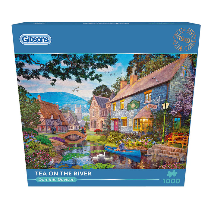 Gibsons Tea on the River 1000 Piece Jigsaw Puzzle