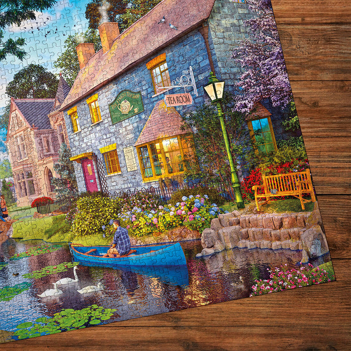 Gibsons Tea on the River 1000 Piece Jigsaw Puzzle