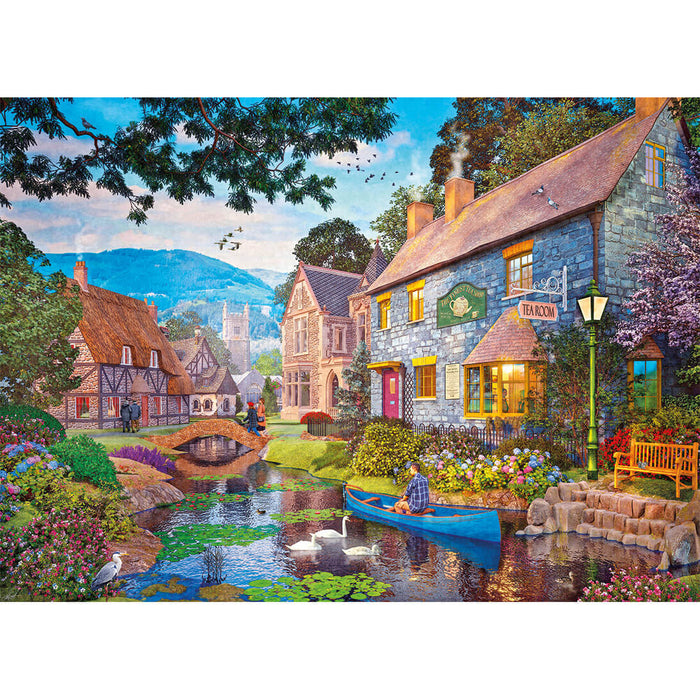 Gibsons Tea on the River 1000 Piece Jigsaw Puzzle