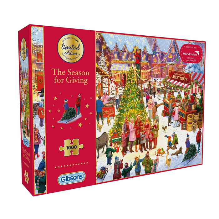 Gibsons The Season for Giving- Christmas Limited Edition 1000 Piece Jigsaw Puzzle