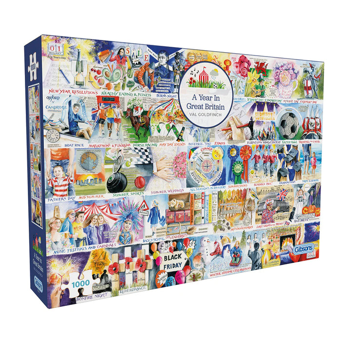 Gibsons A Year In Great Britain 1000pc Jigsaw Puzzle