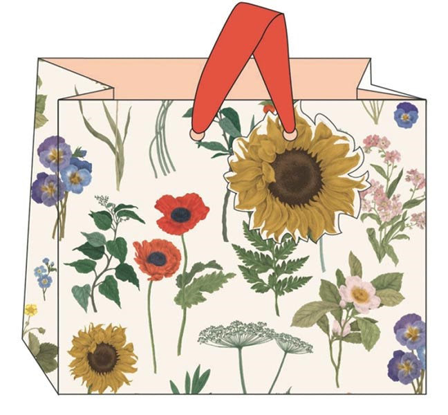 Art File Sunflower Floral Landscape Gift Bag
