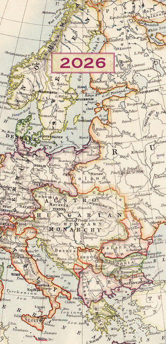 The Gifted Stationery Company 2026 Pocket Diary - Antique Maps