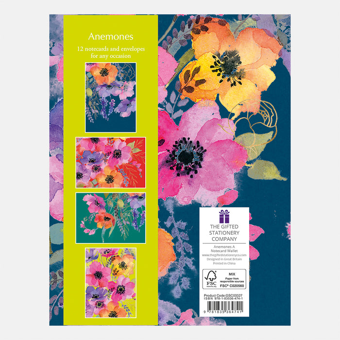 The Gifted Stationary Company - Notecard Wallet – Anemones A