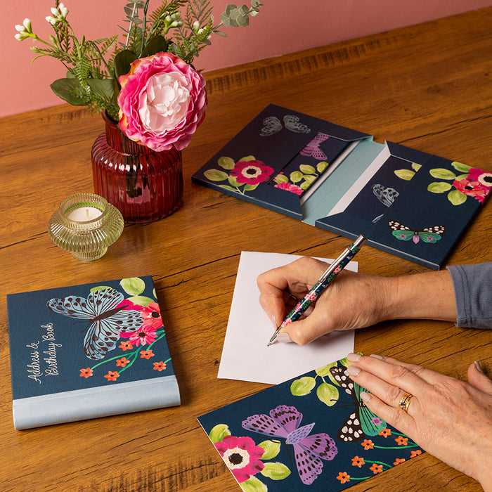 The Gifted Stationery Company Notecard Wallet Flutter B