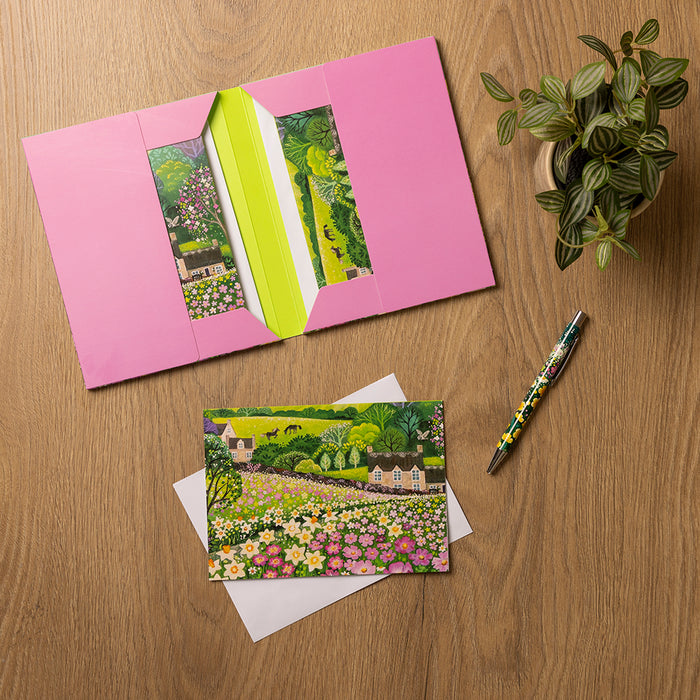 The Gifted Stationery Company Notecard Wallet Country Stroll A