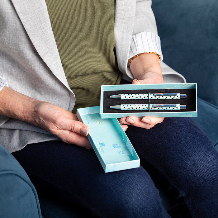 The Gifted Stationery Company Sea Breeze Gift Pen Set