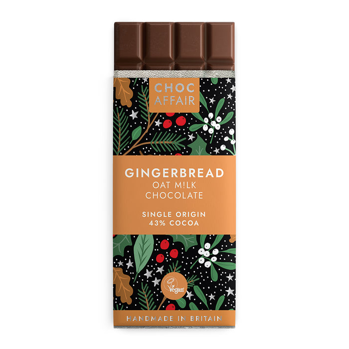 Choc Affair Gingerbread Flavour Oat M!lk Chocolate Bar