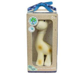 Giraffe Natural Rubber Rattle And Bath Toy