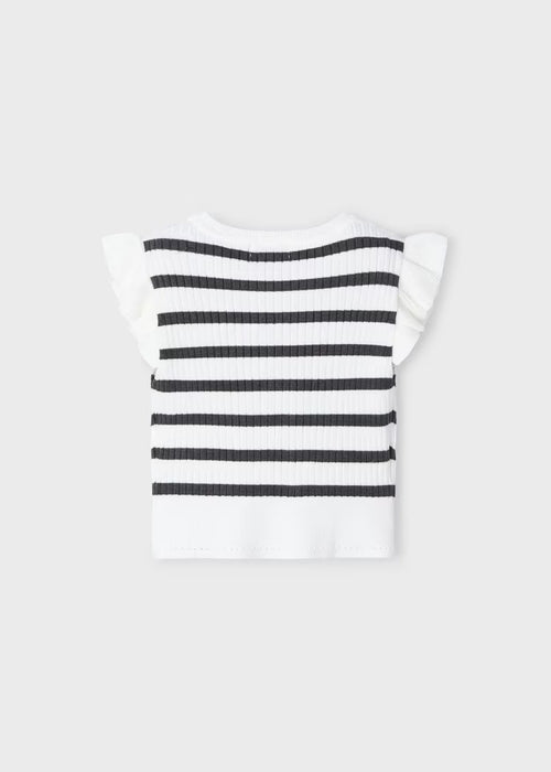 Mayoral Girls Ribbed Tricot Top