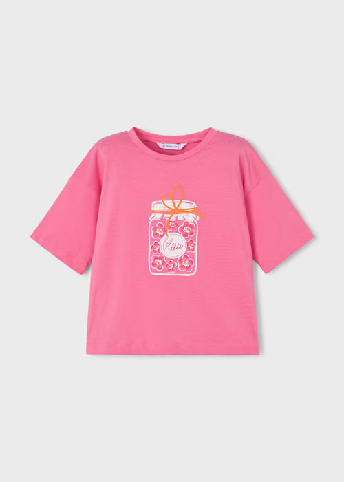 Mayoral Girls Short Sleeve Geranium T-Shirt