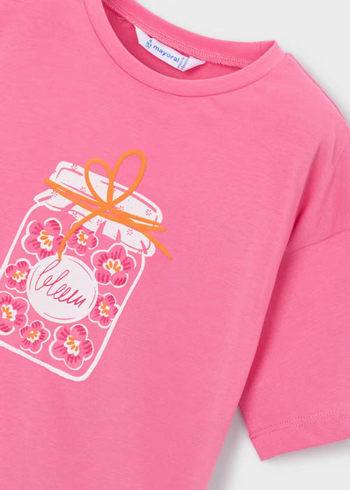 Mayoral Girls Short Sleeve Geranium T-Shirt