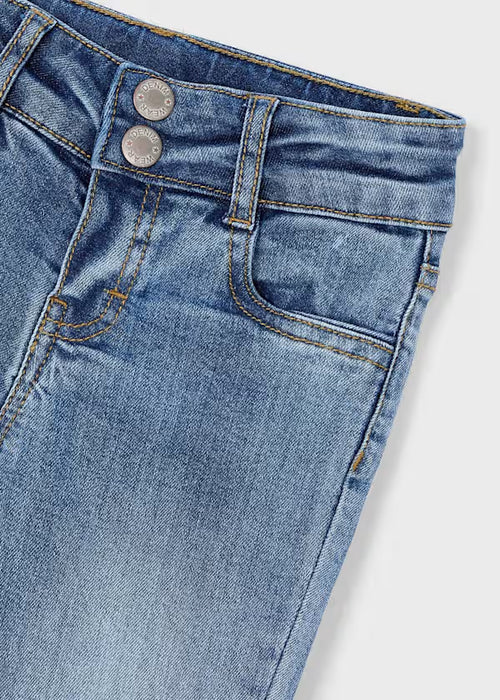 Mayoral Girls Light Denim Flare Jeans