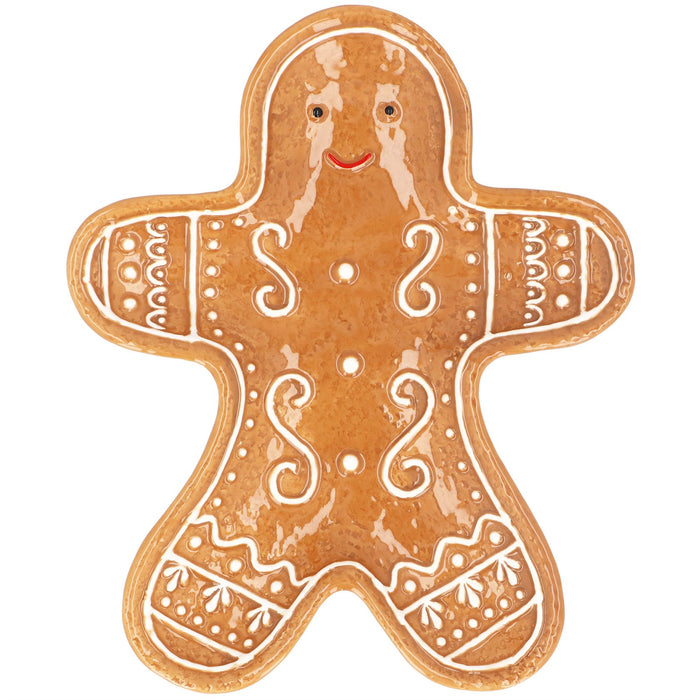 Gisela Graham Ceramic Gingerbread Man Small Plate