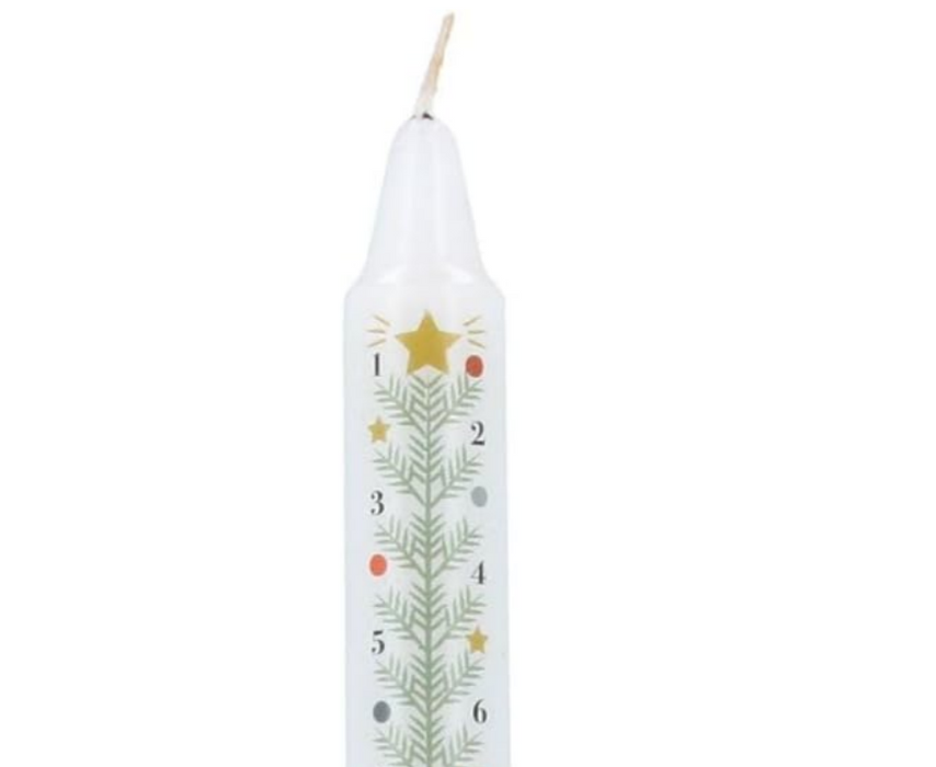 Gisela Graham Christmas Tree Advent Candle