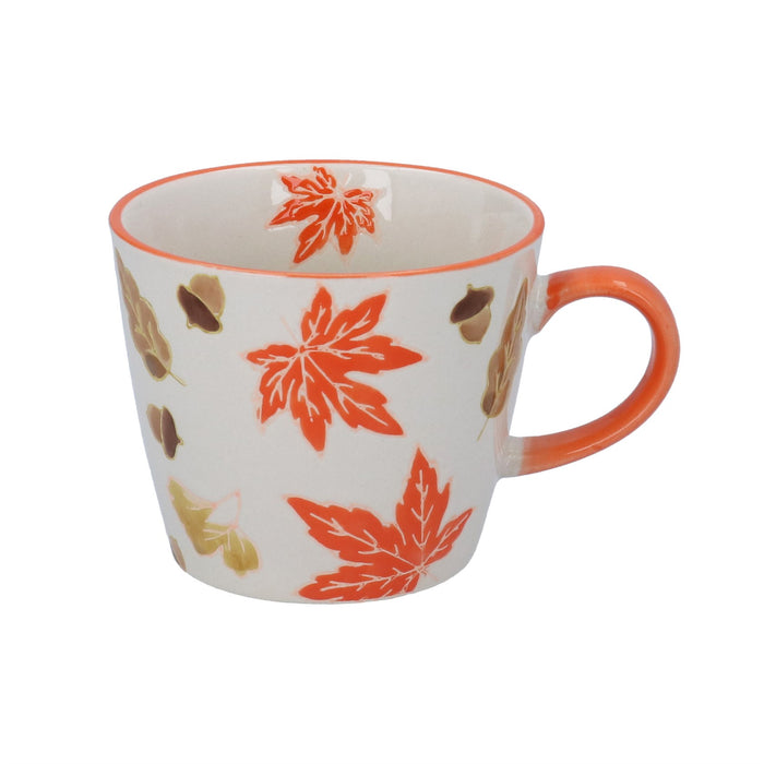 Gisela Graham Autumn Leaves Stoneware Mug 12.5cm
