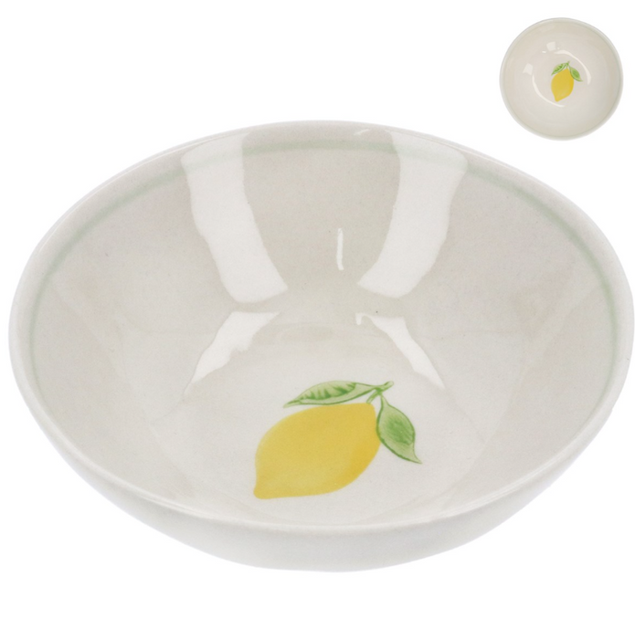 Gisela Graham Hand Painted Lemon Mini Bowl 13cm