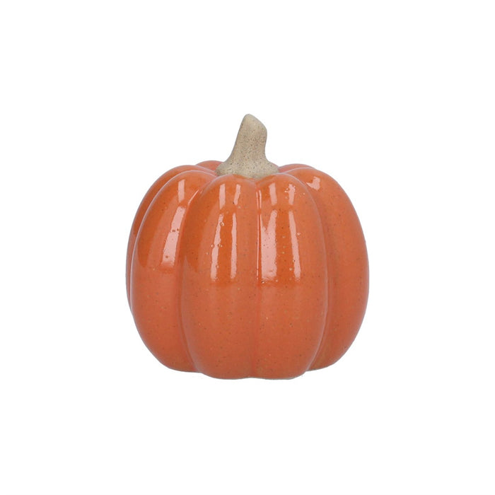 Gisela Graham Orange Ceramic Pumpkin 9.5cm