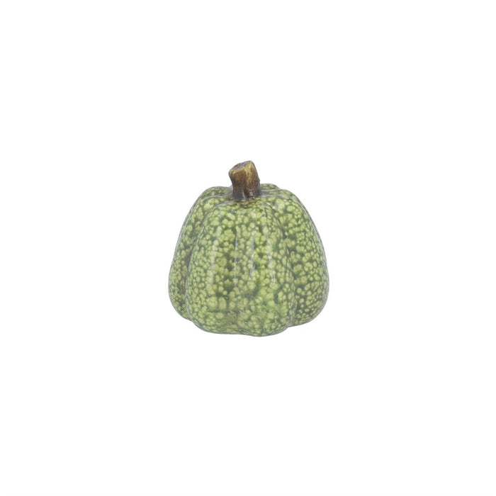 Gisela Graham Green Speckle Ceramic Pumpkin 9cm