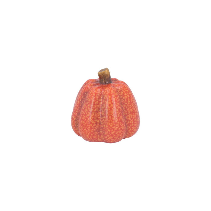 Gisela Graham Orange Speckle Ceramic Pumpkin 9cm