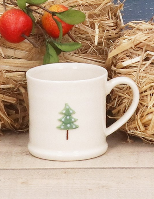 Gisela Graham Green Tree Mini Mug